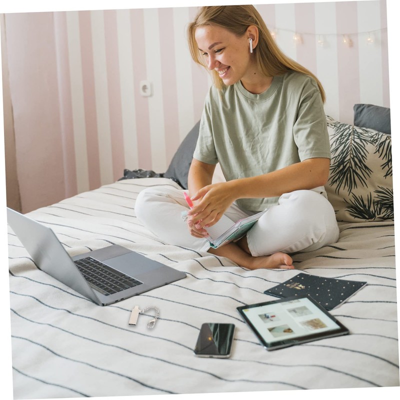 Gatuida 3pcs Micro USB Phone Adapter Portable Data Converter for