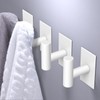 VAEHOLD Wall Towel Hooks, Heavy Duty Sticky Holder Waterproof Towel