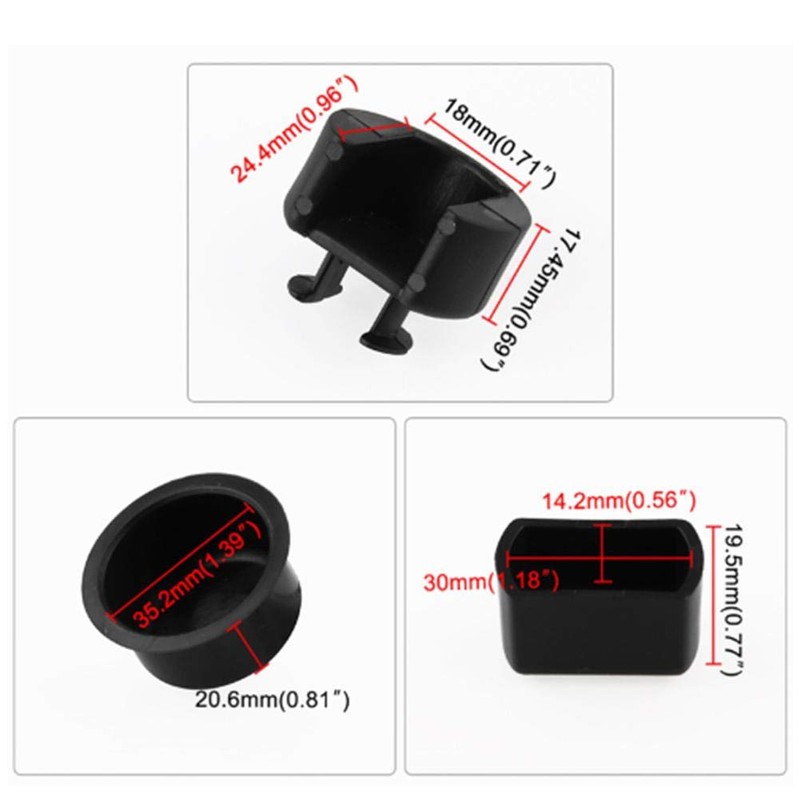 Car Tailgate Hinge Kit, 4pcs/Set Tailgate Hinge Joint Bushing Insert