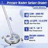 M MINGLE 17'' Pressure Washer Surface Cleaner, Driveway Pressure Washer