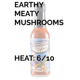 Mushroom Mayhem by Torchbearer Sauces, Medium Heat Hot Sauce With Flavors Of Umami, Shiitake Mushroom & Habanero Pepper, Made With All Natural Ingredients, 5 fl oz Bottle (1-Pack)