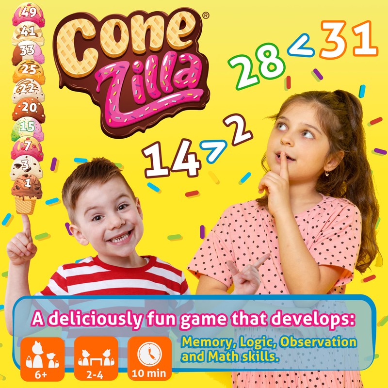 Foxmind Games: ConeZILLA – Learn Through Play with Ice Cream