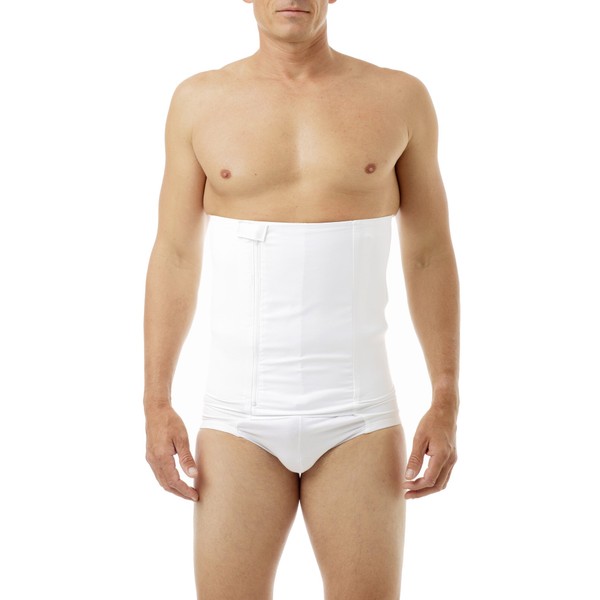 Underworks BELLY BUSTER! 12-inch Zip-N-Trim Brief Girdle for Men, Waistline