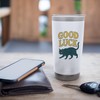 Black Cat "Good Luck" Retro Design Stainless Steel Insulated Tumbler