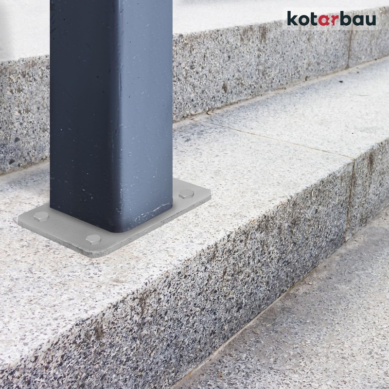Kotarbau® Post Anchor 60 x 40 mm Post Shoe Fence
