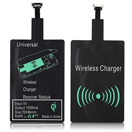Yoidesu Receptor de Cargador Inalámbrico, para Interfaz iOS, Micro USB, Tipo C (Opcional) Receptor de Carga Inalámbrico 500-1000mA 70 Tasa de...      