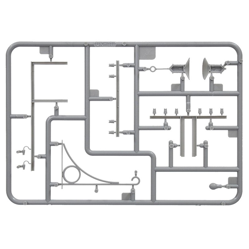 Miniart 1:35 Scale Telegraph Poles Plastic Model Kit (Grey)