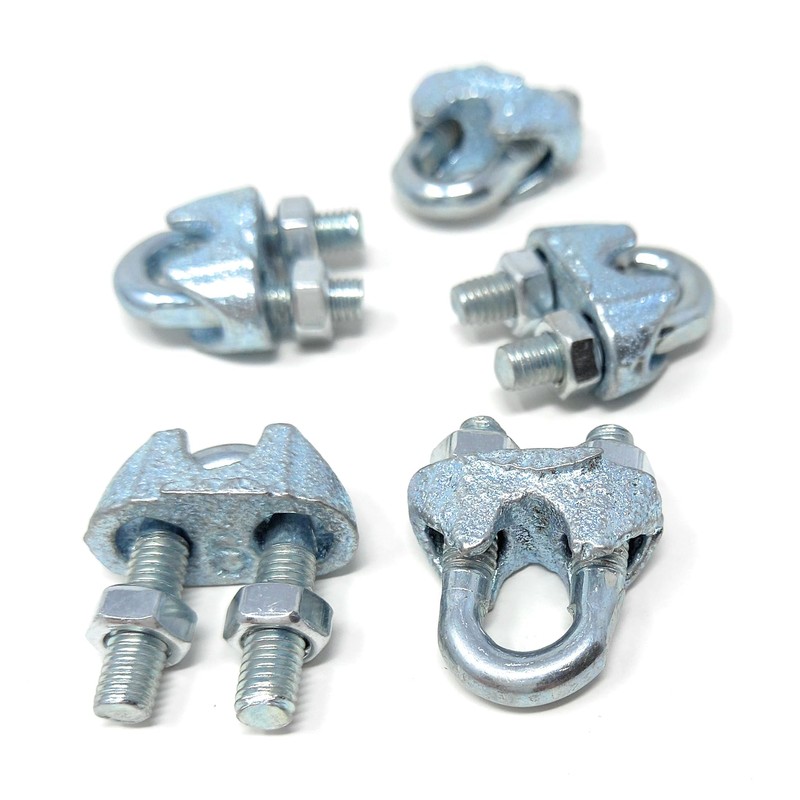 10Pcs. Wire Rope Clamp U-Shape Cable Clip – Steel Saddle