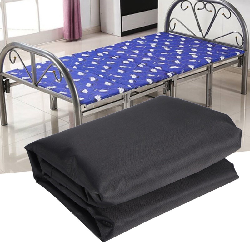 Black Portable Folding Bed Cover Furniture Dust Proof Protective Cover