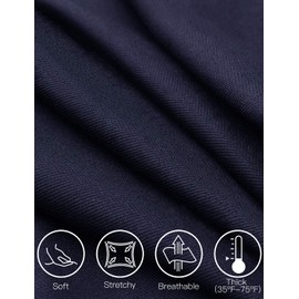 Tapata Women's 32'' High Waist Stretchy Bootcut Dress Pants Tall, Petite, Regular for Office Business Casual Navy Blue,XXL