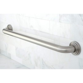 Kingston Brass DR214248 Designer Trimscape Milano 3-Layer Flange 24-Inch Grab Bar with 1.25-Inch Outer Diameter, Brushed Nickel