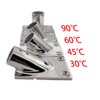 RANYUSS Boat Hand Rail Fitting-90 Degree 7/8 inch(22.4MM) Rectangular Base-Marine