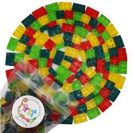 FirstChoiceCandy 3D Rainbow Juicy Gummy Candy (3D Building Blocks, 5 Pound)