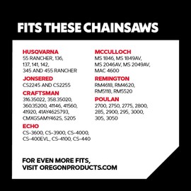 Oregon H78 ControlCut Chainsaw Chain for 20-Inch Bar – 78 Drive Links, Replacement Low-Kickback Chainsaw Blade, .050" Gauge, .325" Pitch, fits Echo, Poulan, Ryobi & Husqvarna Models (H78)