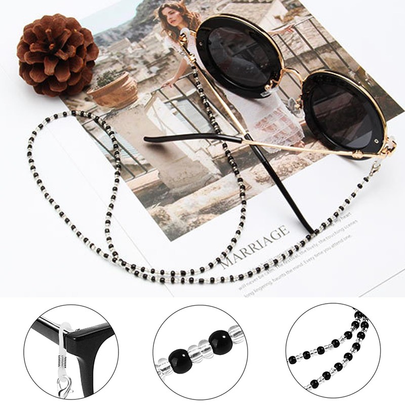 Damanse Eyeglass Chain,8 Pcs Eye Glasses Strap Holders around Neck