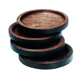 Noritake Kona Wood 3-3/4-Inch Coasters, Set of 4