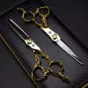 Remmar Co Set 2 Tijeras 6 Pulgadas Estilista Barbero Dorado
