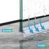 Shower Door Bottom Seal - 2 Pack for Frameless Glass