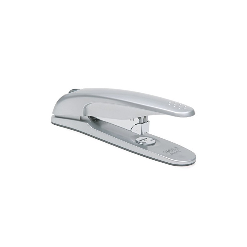 Rapesco 0377 Zero-01L Full Strip Stapler, 50 Sheet Capacity, Silver