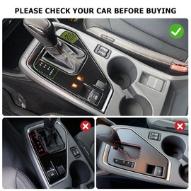 INTGET Small Gear Panel Cover for 2024 2025 Crosstrek/Impreza Accessories Carbon Fiber Plastic Center Console Gear Shift Panel Cover for 2025 Crosstrek(Small Gear Panel Cover)