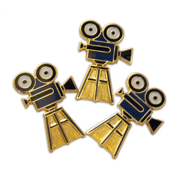 Novel Merk Clapboard & Movie – Show Business Lapel Pin,