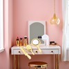 4Pcs Miniature Comb, Hair Dryer Mirror Makeup Set, 1:12 Scale