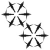 12Pcs Fishing Arrowheads Screw-on Points 150 Grain Black Bowfishing Screw
