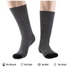Monxiery Mens 100% Cotton Moisture Wicking Cushioned Crew Socks, Athletic