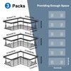 UUlioyer Corner Shower Caddy 3-Pack, Shower Shelf No Drilling, Bathroom