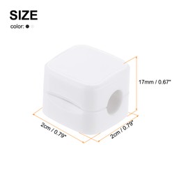 MECCANIXITY 12Pcs Magnetic Cord Organizer, Self Adhesive White & Black Cable Management Wire Holder Keeper Organizer Management for Home,Office,Car,Desk,Nightstand