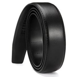 CHAOREN Ratchet Belt Replacement Strap 1 3/8”, Leather Belt Strap for 40MM Slide Click Buckle