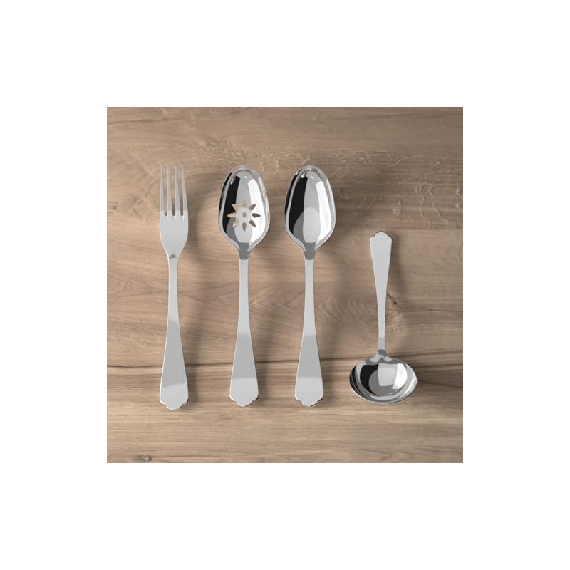 Villeroy & Boch Medina 4 Piece Serve Set, 18/10 Stainless