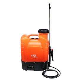Beaugreen Battery Powered Backpack Sprayer Electric Sprayer with Heavy Duty Pump for Garden Lawn Agriculture Spray (4 Gallon/ 15L-Orange)