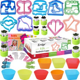 Cortador de pan de sándwich para niños, con forma de frutas y verduras, juego de cortadores de galletas para niños y niñas