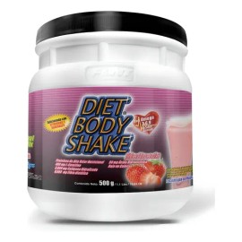Diet Body Shake 500gr: Malteada Dietética Control De Peso Sabor Fresas Con Crema