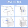 HIIMIEI Acrylic Tissue Box Cover Clear Tissue Holder Square Napkin
