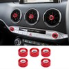 JUIVEEL Aluminum Car Radio Audio Volume Adjustment Knob Cover,Dashboard Dash