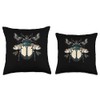 Japanese Beetle With Moths Throw Pillow