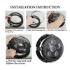 5.75in Round Headlight Mounting Bracket Stable Firmly Fixed Iron Universal