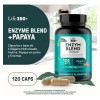 Enzimas Digestivas Bromelina Papaína 120 Cápsulas | LIFE360+