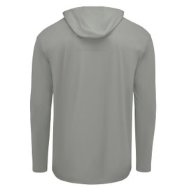 Red Kap Men's UPF 50+ Sun Protection Pullover Hoodie, Light Alloy