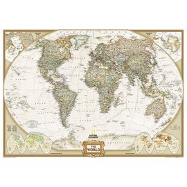 National Geographic World Wall Map - Executive (Mural: 116.25 x 77 in) (National Geographic Reference Map)