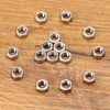 Shapenty 70PCS Small Stainless Steel Nuts Female Thread Screw Hex