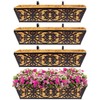 4 Pack 24 Inch Window Boxes Planters Railing Planter Box