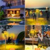 Evelynsun Flickering Flames Solar Powered Lights - Upgraded Solar Torches