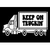 Permanent Vinyl KEEP on TRUCKIN' Vinyl Sticker