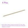 DMiotech 4pcs 3mm x 150mm Brass Solid Round Bar Brass