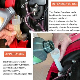 YMT Portable Inverter Generator Accessories Oil Change Funnel Mess Free fits for Generator 56200i 56203i 56235i Ef2000iSv2 EF2200iS WH2200iXLT Generac 7117 GP2200i Rainier R2200i
