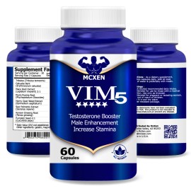 VIM5, potenciador de testosterona, mejora masculina, aumenta la resistencia, potencia