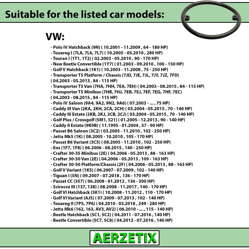 AERZETIX - C66346 - Oil Cooler Gasket - Compatible with
